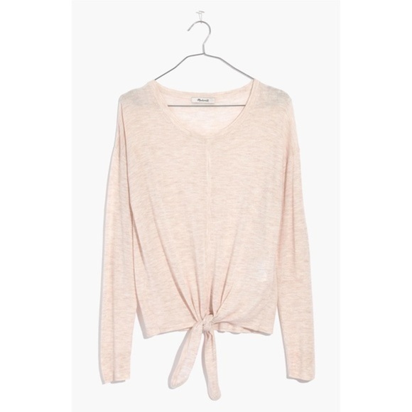 Madewell Tie Front thin sweater - Picture 2 of 7